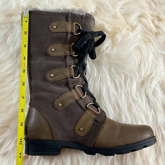 NWB Sorel Women's Emelie Lace Up Mid-Calf Waterproof Leather Boot - Sz 6.5US - Picture 13 of 13